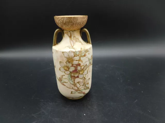 Antique Doulton Burslem Mini Bud Vase England Hand Painted 1886 Marked READ