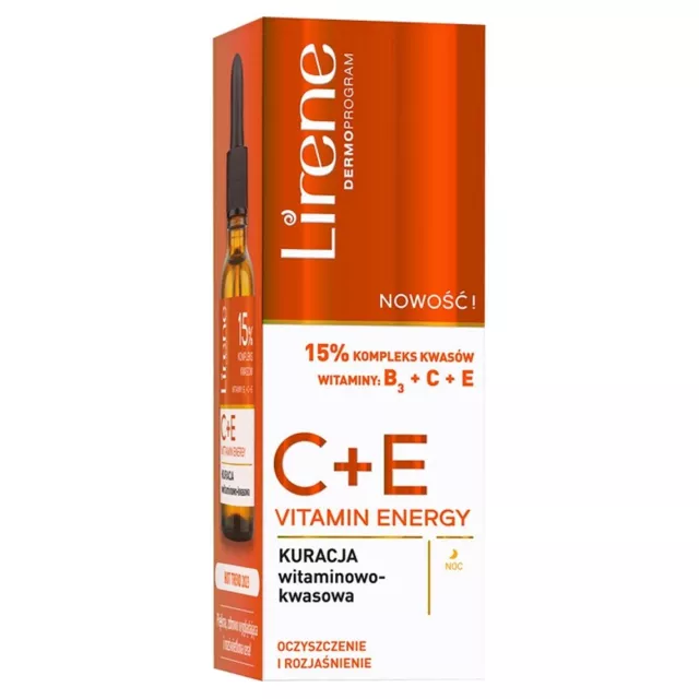 5900717773912 C+E Vitamin Energy kuracja witaminowo-kwasowa na noc 30ml Lirene