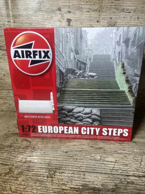 Neu Airfix European City Steps 1:72 unlackiertes Harzdiorama A75017 KOSTENLOSER VERSAND