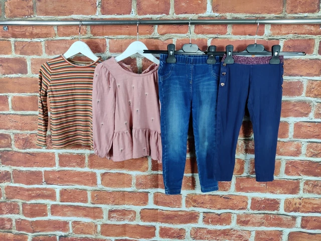 Girls Bundle Age 2-3 Years Ted Baker Next Jeans Leggings Long Sleeve Tees 98Cm