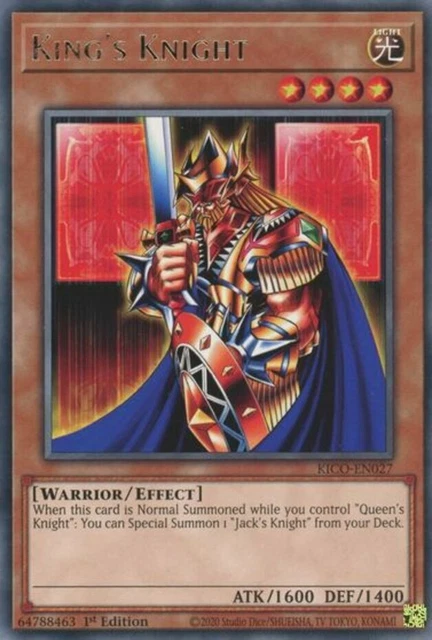 Yugioh! King's Knight - KICO-EN027 - Rare - 1st Edition Near Mint, English