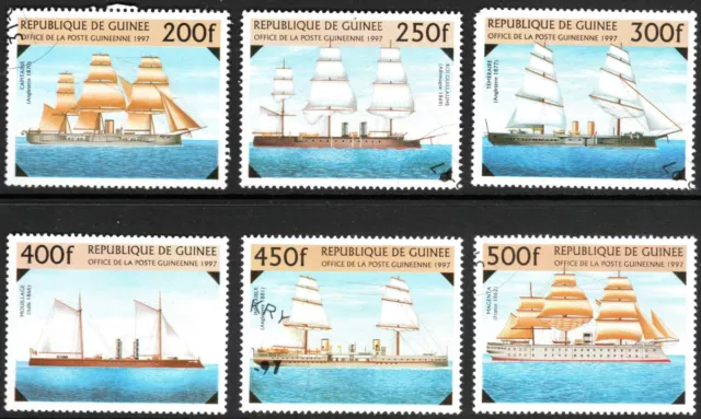 Guinea Republic 1997 Ships - Iron Clad Warships Used - CTO (1101)