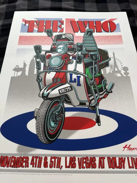 The Who Las Vegas Show Poster 11/4-11/5  2022 Dolby Live #40/300