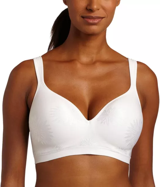 Bali Comfort Revolution Wirefree Cool Bra DF3463 White 40DD NWT-D