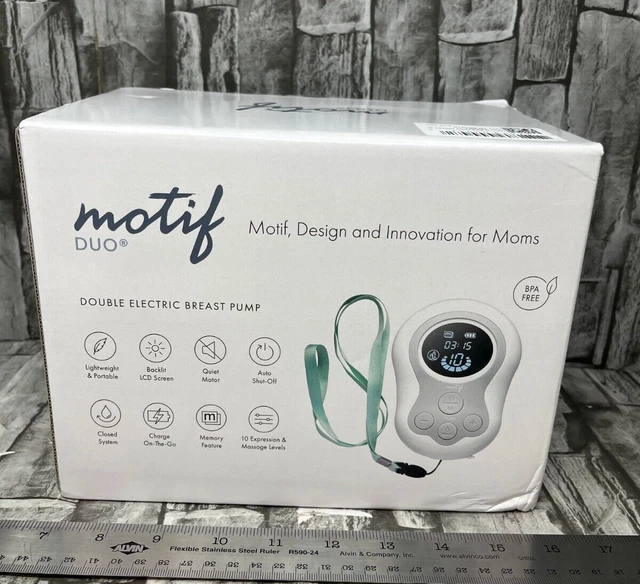 Motif Duo Double Electric Breast Pump On the Go MD-20.2 w/ Pumping Bra New