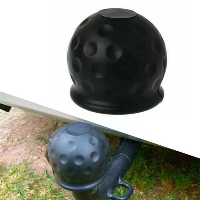 50mm Frizione Sfera Tappo Gancio di Traino Cover Attacco Rimorchio Camper Nero