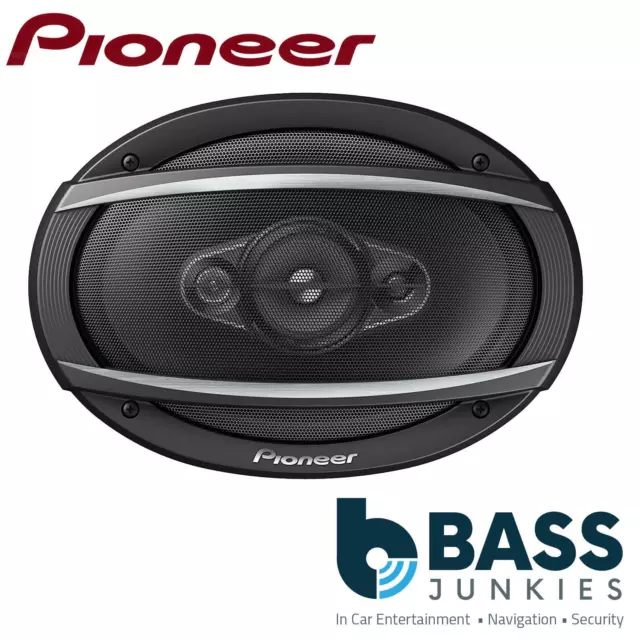 Pioneer TS-A6980F 6x9" 4- Way 1300 Watts a Pair Coaxial Car Door/Shelf Speakers