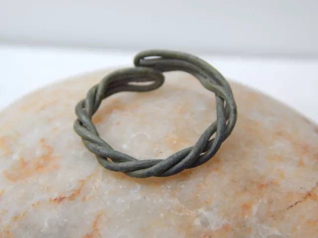 Ancient braided ring 16,5 mm, Viking Age, Medieval finger ring