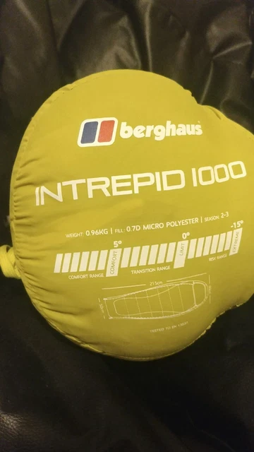 BERGHAUS INTREPID 1000 Sleeping Bag 16.00 PicClick UK