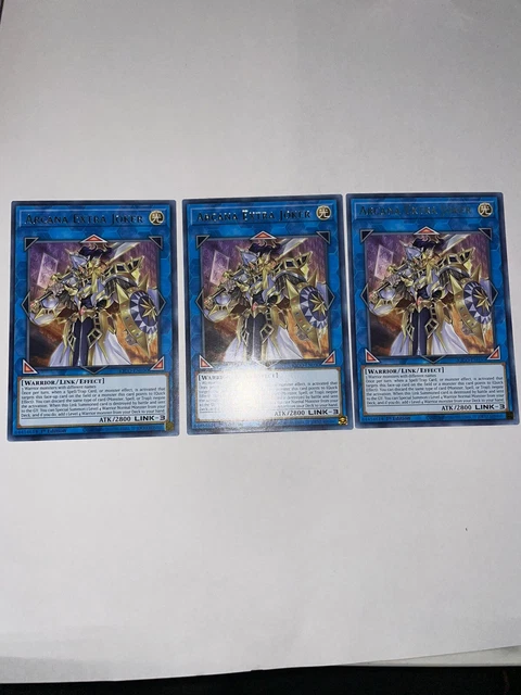 Yugioh! 3x Arcana Extra Joker KICO-EN030 Rare 1st Ed NM