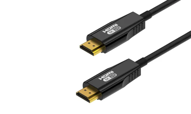 BZBGEAR 8K UHD HDMI 2.1 48Gbps Active Optical Cable - 15m/50ft BG-CAB-H21A15