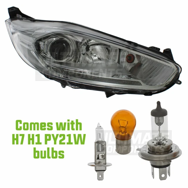 Ford Fiesta Mk7 Led Scheinwerfer Nachrüsten FORD FIESTA MK7 2012-2018 Scheinwerfer Scheinwerfer mit Glühbirnen LED