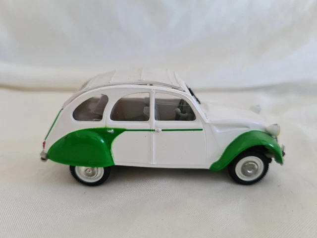 NOREV 1990 1/43 SANS BOITE CITROEN 2CV6 Dolly vert & blanc manque 1 ESSUIE-GLACE
