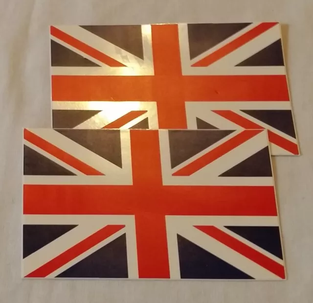 Job Lot 60 Union Jack Vinyl Type Stickers Clearance 60 GB Stickers