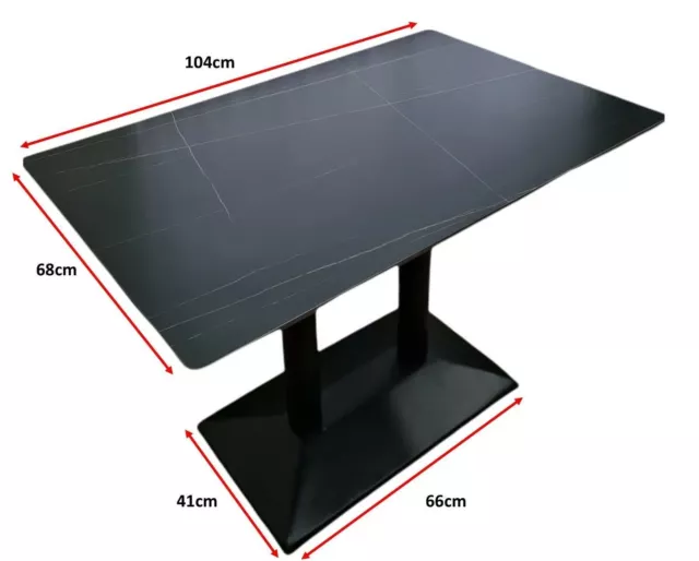 MARBLE TABLE 104 x 68cm for Restaurant's Takeaways and Cafes