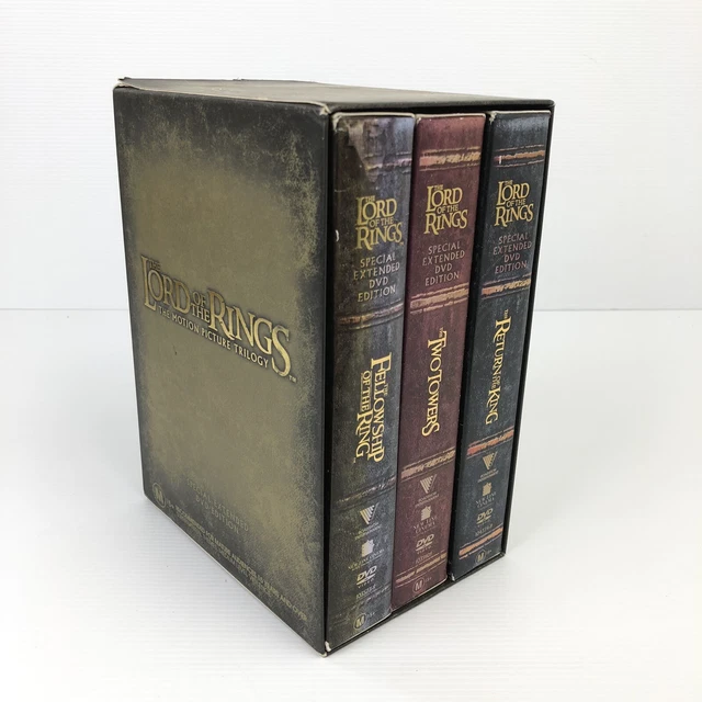 LORD OF THE RINGS TRILOGY 1 2 3 DVD Box Set Extended Edition 12 Discs