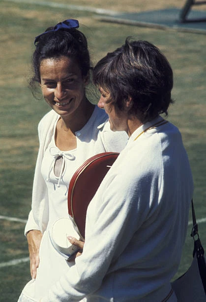 Photo De Tennis Virginia Wade – Action Swing – Années 1980 – Tirage Neuf