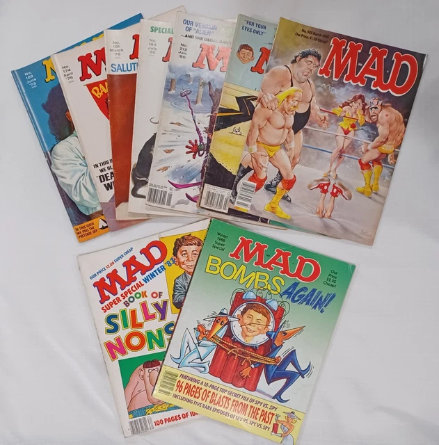 Mad Magazine Lot of 9, Vintage