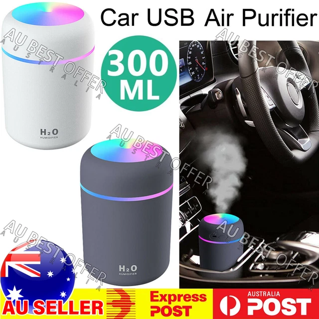 Car Air Purifier USB Diffuser Aroma Oil Humidifier Mist Led Night Light Home AU