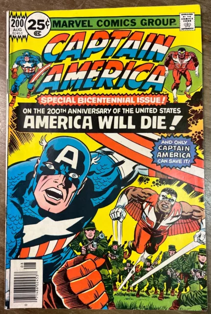 Captain American 200, 1976, Special Bicentennial Issue, Newstand Edition