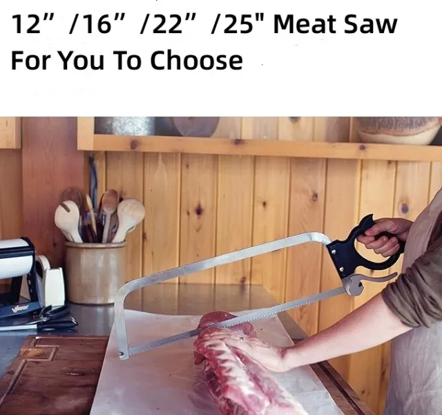 4 Size Butcher Saw Meat and Bone Saw for Household, Processed Livestock and Game