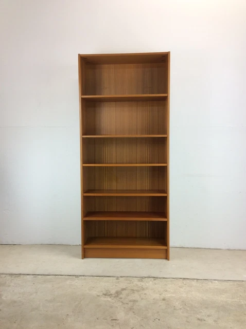 Danish Modern Tall Teak Bookcase