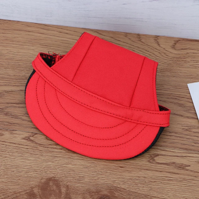 Suministros decorativos de béisbol para mascotas de moda con pico para perros cachorros (rojo, M)