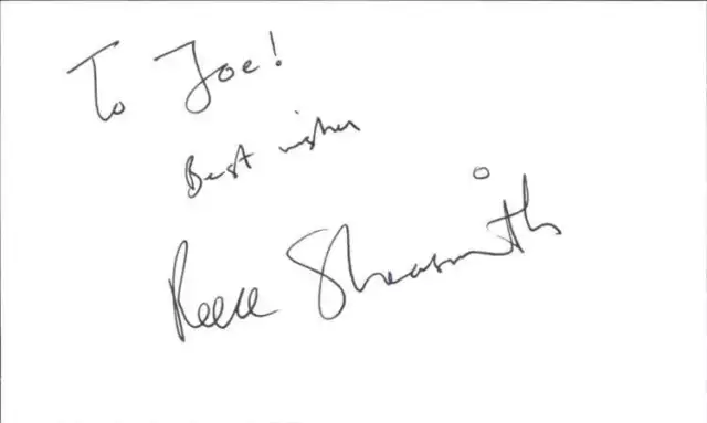 Reece Shearsmith Actor Signed 3x5 Index Card