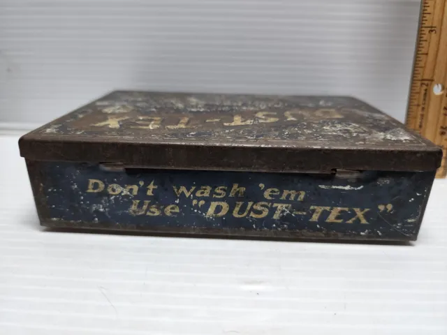 EARLY 1900S DUST-TEX Polishing Cloth Advertising Tin $60.00 - PicClick