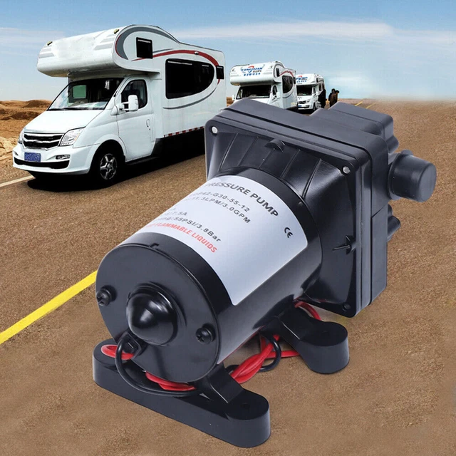VIFERR 12V Wasserpumpe 6L/Min - Selbstansaugende Druckpumpe Für Wohnmobil & Boot