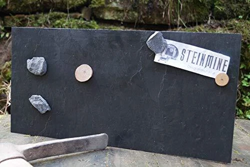 Magnettafel Echt Schiefer 4 In 1 (Magnetwand+Kreidetafel+Pinnwand+Wandbild)