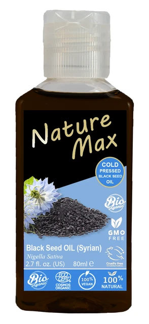 Huile De Graines Noires Bio En Gélules - 100% Pure, Pressée à Froid, Flacon De 30/60/120 Capsules