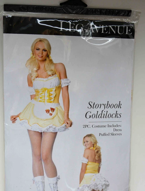 Dirndl 2 pezzi Oktoberfest in giallo di Leg Avenue NUOVO