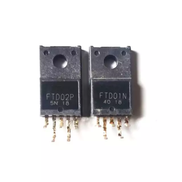 1set/2pcs Transistor FTD01N FTD02P TO-220F-5 TT3043 TT3034