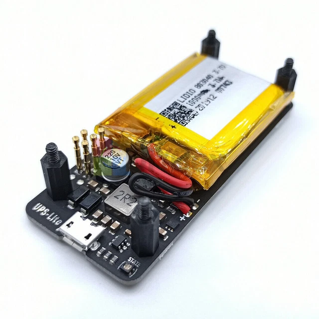 FOR RASPBERRY PI Zero UPS-Lite Power Board With 1000mAh Polymer Lithium ...