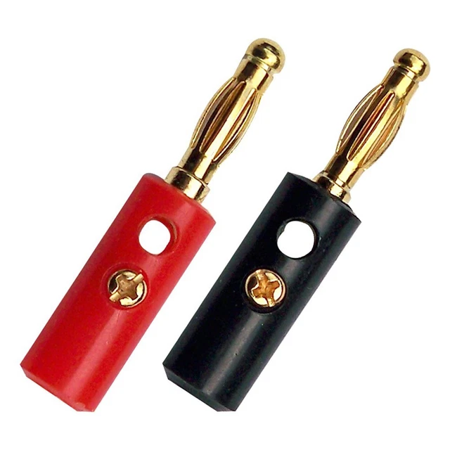 Banana Plug Accessories Audio Speaker Wire Cables No Soldering Required