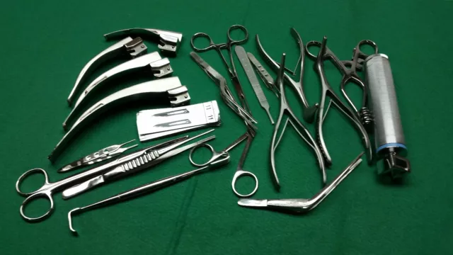 29 Pcs Set Of Ent Surgical Veterinary Diagnostic Surgery Instruments