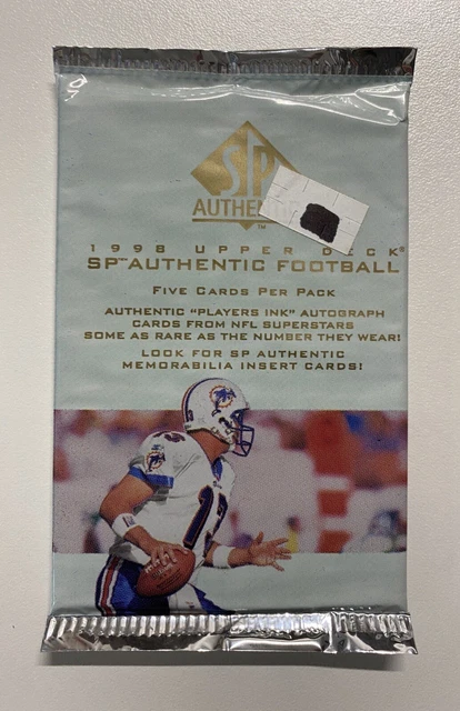 One Pack - 1998 Upper Deck SP Authentic Football Cards - Peyton Manning, Moss?