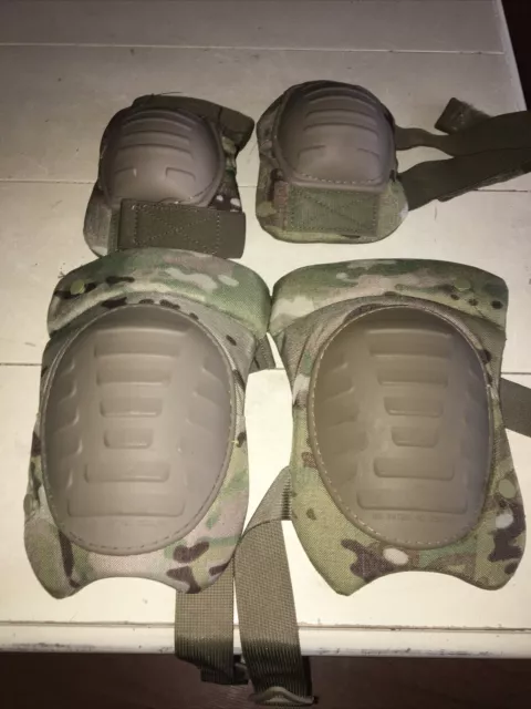 U.S. MILITARY KNEE and Elbow Pad System OCP Multicam Offical Issue ...