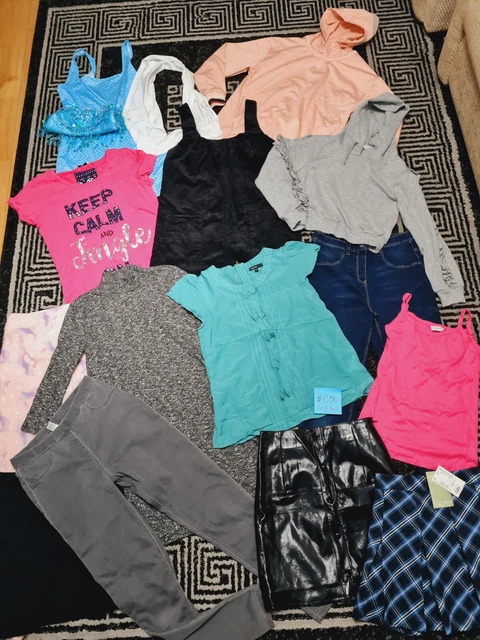 #C50💜 Huge Bundle Of Girls Clothes 12-13-14years NEXT GEORGE H&M F&F NEW LOOK