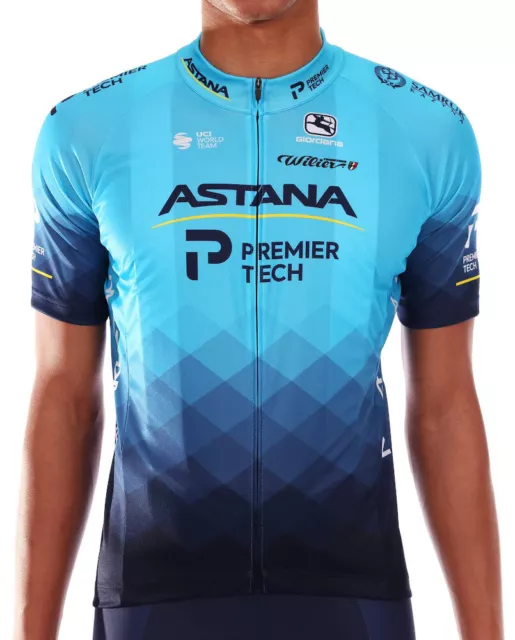 Giordana Astana Premier Tech Vero Pro SS Bike Jersey Blue 2021