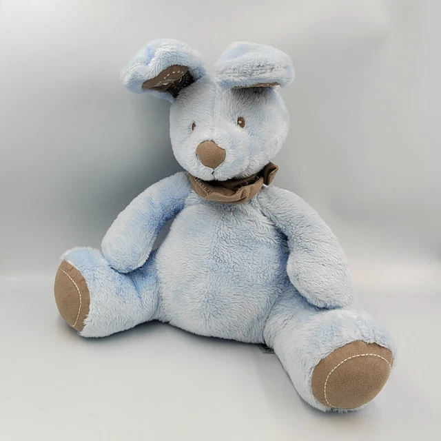 Grand doudou lapin bleu foulard gris SIMBA TOYS NICOTOY - 30239