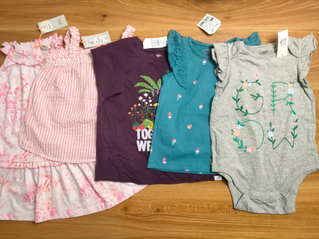 {F740} girls 18-24 months summer top bundle new NEXT Gap River Island