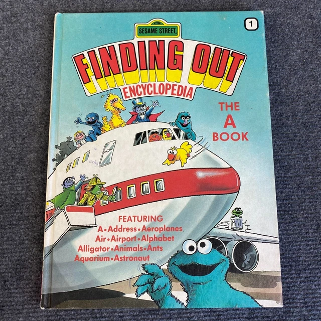 Sesame Street Finding Out Encyclopedia #1 The A Book 1982 Hardcover Picture
