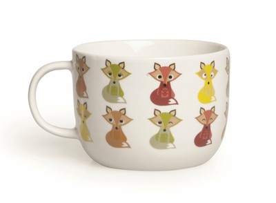 Porcellana Excelsa Gufo Set Tazze Mug Bianco 