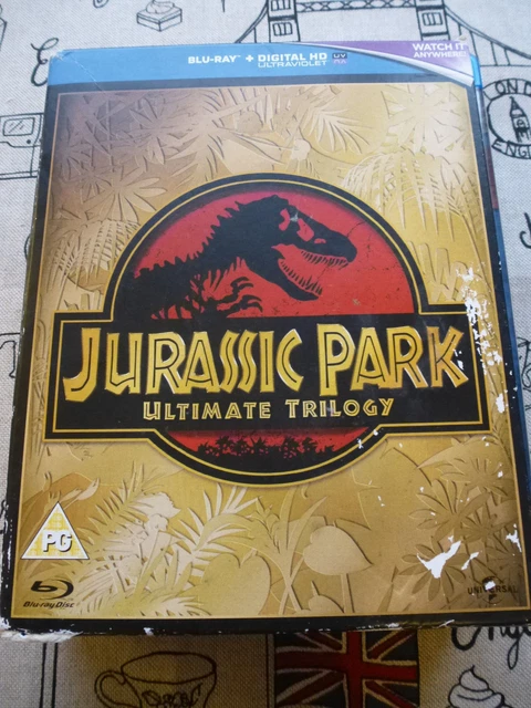 JURASSIC PARK ULTIMATE Trilogy Blu-Ray Disc Boxset Region B Uk Pal ...
