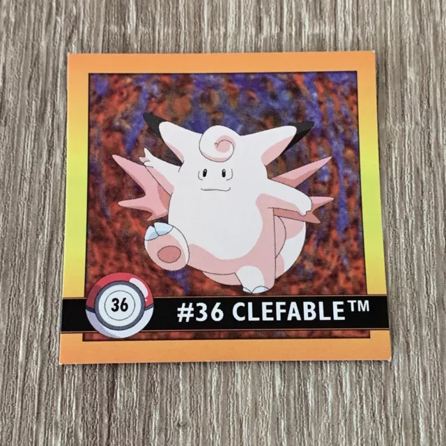 SHIPS SAME DAY Pokemon 1999 Artbox Series 1 Stickers Clefable #36