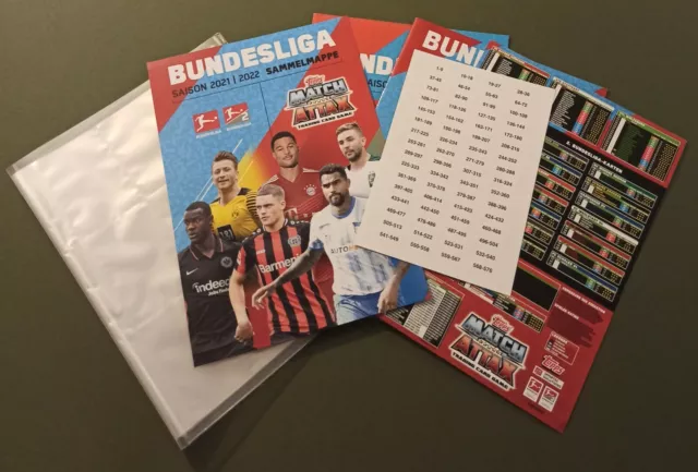 Sammelmappe leer Match Attax Bundesliga 2021/ 2022 21/22 Topps Mappe Album