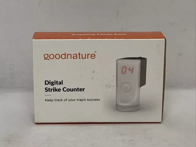 Goodnature White Indoor And Outdoor A24 Reusable Digital Strike Counter