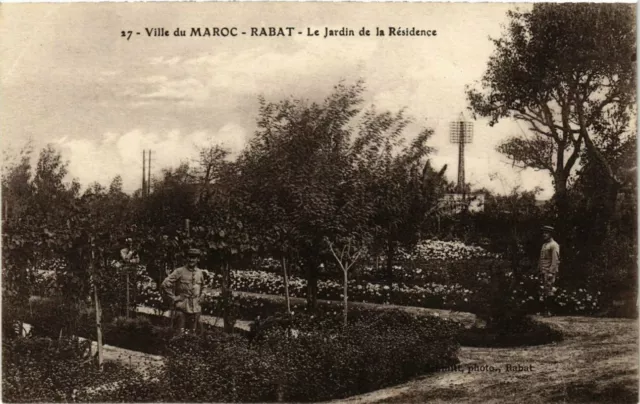 CPA AK MAROC RABAT - Le Jardin de la Residence (280723)